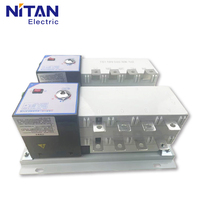 CGQ1 100A 4P Commutateur de transfert automatique triple alimentation 3 sources ATS pour réseau, générateur solaire, sauvegarde domestique, haute capacité de coupure 20kA