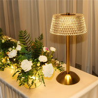 Lampe de table en métal rétro décorative à LED avec éclairage réglable pour la décoration de la maison, du restaurant et de la table de chevet