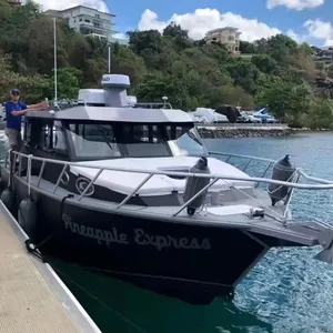 Poséidon Luxe 36ft 11m Aluminium Cabine Centrale Pêche Vitesse Bateau Sport Yacht Cruiser Avec Cabine