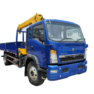 Hot Selling Video Technischer Support Gebraucht Mini Mobile Zum Verkauf Pickup Cranel ight Duty Abschlepp kran Dump Truck Mounted Crane