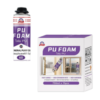 Mastic isolant thermique en mousse PU insonorisant et ignifuge pour les joints des tuyaux CVC et l'installation des fenêtres, séchage rapide