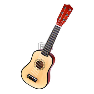Guitare jouet en bois, nouvelle conception pour enfants, 21 pouces, unisexe, éducative, flûte en bois, cordes en nylon, guitare pour enfants de 21 pouces, type à clés - Product Image 5