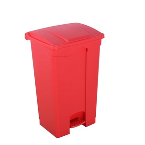 Bokashi Outdoor Large Capacity Garbage Containers PlasticTrash Can With Wheels