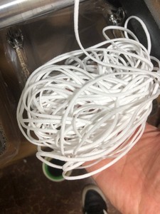 Güçlü streç yuvarlak ve düz dize beyaz 3mm 5mm elastik yüz Earloop kulak asmak için lastik bantlar halat kalkan maskeleri - Product Image 3