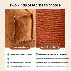 أريكة عصرية من قماش الفانيلا لغرفة المعيشة، مناسبة للشقق الصغيرة وغرف الإيجار، أريكة فردية أو مزدوجة قابلة للطي والغسل، تتحول إلى سرير - Product Image 2