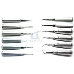 CLASTY INSTRUMENTS Élévateur dentaire manuel en acier inoxydable pour chirurgie orale, élévateur de racine apicale de précision - Product Image 1