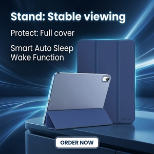 Housse fine pour tablette avec fonction veille/réveil automatique, support pliable, protection anti-rayures pour <span class=keywords><strong>iPad</strong></span> 10,<span class=keywords><strong>9</strong></span> pouces 10e génération 2022/11e génération A16 - Product Image 6
