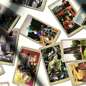 Oráculo diosa gatos diseño personalizado <span class=keywords><strong>Tarot</strong></span> Deck Personzed Logo impresión plástico arte papel Anime guía destino juego accesorio - Product Image 4