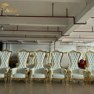 Sofá <span class=keywords><strong>de</strong></span> Boda NIKA a Precio <span class=keywords><strong>de</strong></span> Fábrica, Sofá Tipo Trono para Banquete <span class=keywords><strong>de</strong></span> Bodas, Asiento para Novios, Sofá Dorado para Novios, Decoración para Bodas - Product Image 1