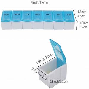 กล่องใส่ยาแคปซูลหลากสีสัน 7 ช่อง สำหรับจัดเก็บยาเพื่อสุขภาพประจำวัน - Product Image 4
