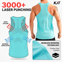 Débardeur de course ultraléger sans coutures 90g pour homme, avec coutures thermosoudées, séchage rapide, idéal pour la gym et l'entraînement de marathon