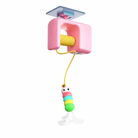 Jouet électrique suspendu pour chat, jouet de chat automatique avec clochette et plume, jouet d'auto-entretenissement pour chats d'intérieur