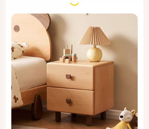 Mesa <span class=keywords><strong>de</strong></span> <span class=keywords><strong>Noche</strong></span> con Asa <span class=keywords><strong>de</strong></span> Cabeza <span class=keywords><strong>de</strong></span> Oso Adorable, Hecha <span class=keywords><strong>de</strong></span> Madera Maciza, para Dormitorio Pequeño, Gabinete <span class=keywords><strong>de</strong></span> Almacenamiento - Product Image 6
