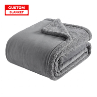 Manta de Felpa de Poliéster Premium Ujoy, Cálida, Cómoda y Resistente al Desgaste, Manta Sherpa con Estampado OEM para Uso Doméstico