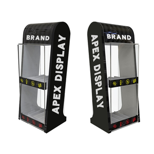 Apex bền rõ ràng cửa sổ Acrylic hiển thị đứng mới khói cửa hàng truy cập hàng đầu giá với đánh bóng bề mặt nhà máy trực tiếp - Product Image 5