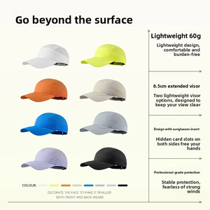 Cappello da campeggio outdoor stile americano retrò, all'ingrosso, ad asciugatura rapida, a cinque pannelli, con visiera piatta, impermeabile, ricamo 3D, a blocchi di colore, in rete - Product Image 5