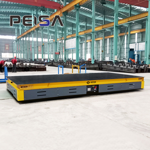 Draadloos op afstand bestuurbare, op batterijen werkende, spoorloze transportkar voor flexibele materiaalhandling in magazijnen - Product Image 2