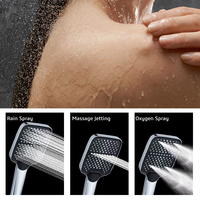 Vente en gros Ensemble de douche en acier inoxydable pour salle de bain Ensemble de colonne de douche à effet pluie avec inverseur en laiton