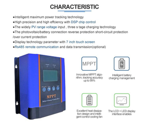 하이브리드 스마트 MPPT 태양광 충전 컨트롤러 CM-40A 1.2kg WiFi 자동 12V 24V <span class=keywords><strong>48V</strong></span> 40A 납산 리튬 배터리 패널 배터리 - Product Image 3