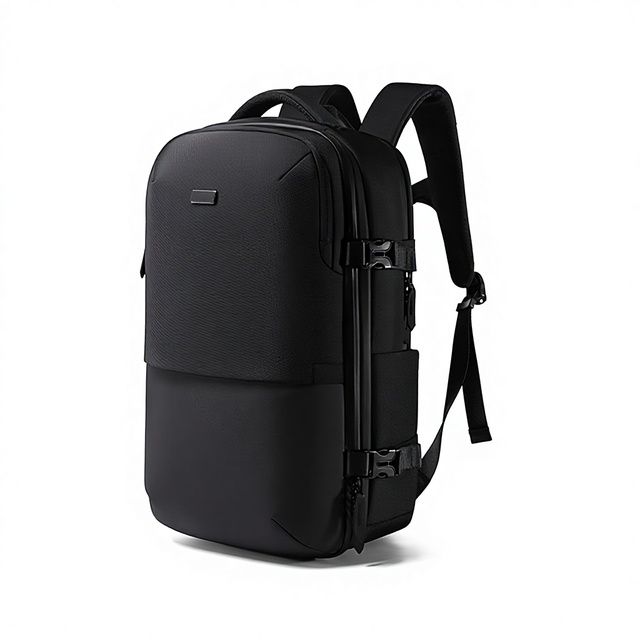 New Breathable Vacuum Oxford Cloth Nylon Business Commute Cross-border Large-capacity Automatic Compression Air Cushion Backpack