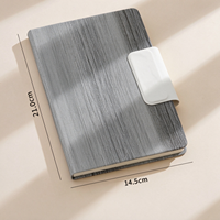Carnet A5 personnalisé à dégradé de couleurs avec fermeture magnétique, journal en papier épais avec marque-page en ruban, carnet de notes pour le bureau et les affaires