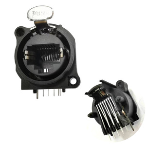 <b>RJ45</b> Network Connector Panel Mount 1 Port Ethernet Data Link <b>Socket</b> - Product Image 2