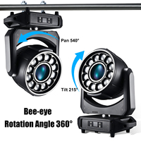 12x60W LED Bee Eye Moving Head Pattern FX Gobo Prism 4in1 RGBW Zoom Projecteurs de Scène DJ Disco Boîte de Nuit Bar Club Événement Fête Personnalisé