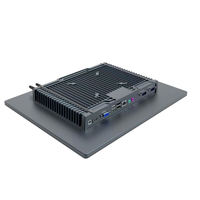 PC de panel industrial sin ventilador de aluminio de 15 pulgadas Pantalla táctil capacitiva I5 Linux OS IP65 Computadora industrial todo en uno en stock