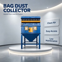 Système de filtration à sacs industriel à jet pulsé pour l'élimination des poussières de découpe des plaquettes de silicium solaire dans les usines