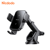 Chargeur de voiture sans fil Mcdodo 543 à double bobine avec fixation automatique, charge rapide 15W, prise automatique 3 voies compatible avec les téléphones pliables