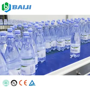 Línea de embotellado de agua potable pequeña automática completa equipo de máquina tapadora de llenado de agua pura mineral