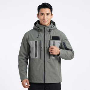 Veste de pêche à la mouche 100% imperméable pour homme, séchage rapide, respirante, légère, pour la pêche en plein air, la randonnée, avec capuche - Product Image 1