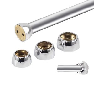 Clothing Support Flange Zinc Alloy <b>Wardrobe</b> Cabinet Round Tube Hardware Durable Modern Simple Style - Product Image 5