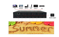 Boîtier de fusion vidéo 8K à 2 entrées et 8 sorties, résolution maximale 7680x2400P60, compatible HDCP2.2, conception de bureau pour mur d'affichage de centre commercial