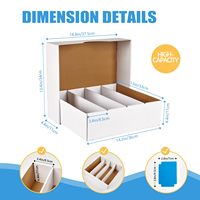 Caja de papel de cartón rígido personalizada de lujo, almacenamiento de tarjetas comerciales premium y tablero de juego de cubierta, producto de embalaje e impresión de alta calidad