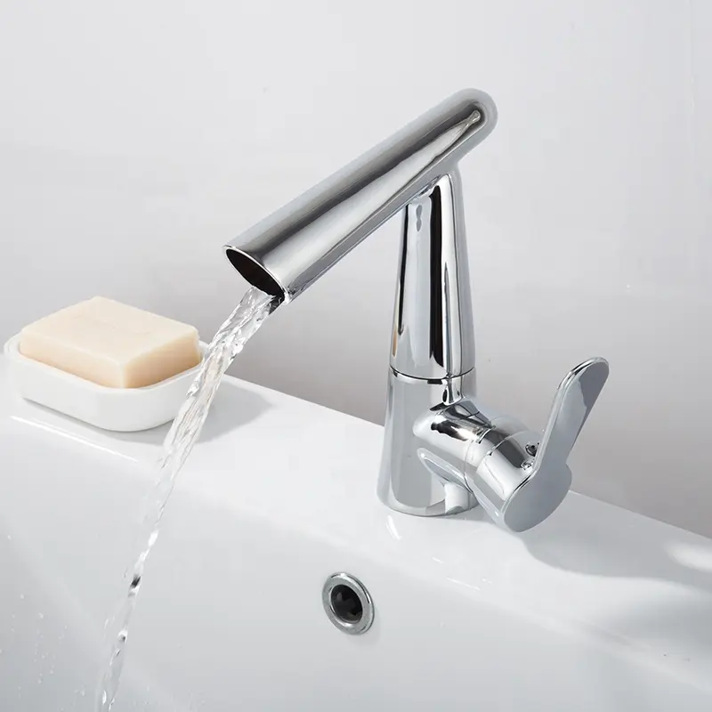 Robinet en laiton chromé robinet de salle de bain mode robinet nouveau design bassin robinet