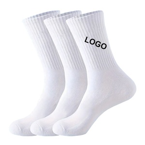 <span class=keywords><strong>Calcetines</strong></span> Deportivos Casuales Personalizados Unisex, <span class=keywords><strong>Calcetines</strong></span> de Algodón Transpirables de <span class=keywords><strong>Punto</strong></span>, Diseño Personalizado, <span class=keywords><strong>Calcetines</strong></span> Blancos de Tubo Medio - Product Image 2