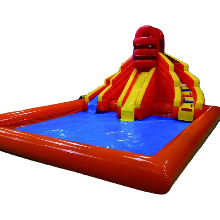 Tốt nhất bán thương mại lớn trượt nước inflatable để bán/Nhà Máy giá dành cho người lớn khô và ướt nước bể bơi bơm hơi