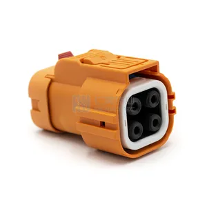 EV HVIL Connector 4 Pin 30A 40A Plastic Plug And Socket For 6mm2 Cable
