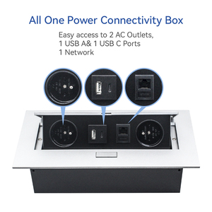 Pop up tầng ổ cắm điện điện ổ cắm mặt đất ổ cắm hộp mở rộng dây với <span class=keywords><strong>USB</strong></span> sạc Mạng kết nối - Product Image 2