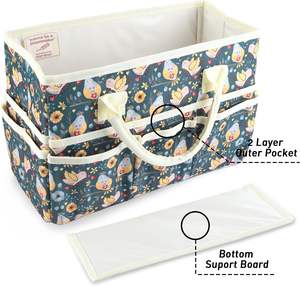 Hot Sale Custom Print <b>Large</b> Art <b>Storage</b> Caddy Carrying <b>Bag</b> Craft Organizer Tote <b>Bag</b> With Handles - Product Image 4