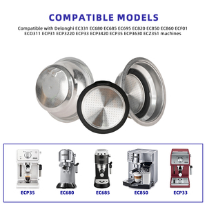 1 <span class=keywords><strong>filtre</strong></span> à café pressurisé de 51 mm, pour 1 ou 2 tasses, facile à nettoyer, compatible avec les modèles <span class=keywords><strong>Delonghi</strong></span> - Product Image 4