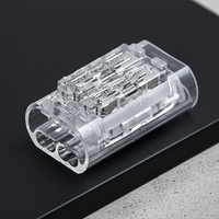 Connecteurs rapides à sertir pour fils fins, 4 broches, bouton-poussoir, alimentation PC, spots encastrés, sans vis, électrique
