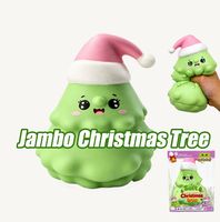 Jouet Squishy Géant Arbre de Noël 16 cm – Anti-stress et Fidget – Coffret Cadeau Promotionnel