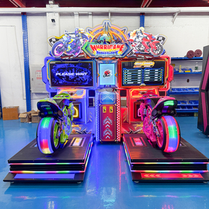 <span class=keywords><strong>Machine</strong></span> de jeu d'arcade de course de motos à deux joueurs avec structure métallique pour enfants dans les centres commerciaux - Product Image 3