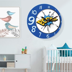 Reloj de pared decorativo de China para niños, cronógrafo nórdico creativo, regalo único, Ideas, promoción barata - Product Image 2