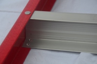 Échelle télescopique à 4 marches en fibre de verre FRP isolée haute tension, moderne, pour extérieur, pliable, portable, conforme aux normes EN131 et ANSI