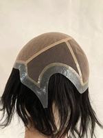 Perruque Longfor Full Lace avec Base en Soie et PU Autour de Haute Qualité Indien Remy Cheveux Toupet pour Femmes et Hommes Prix de Gros