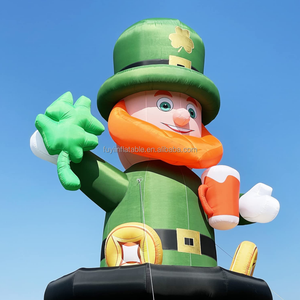 Cappello Gonfiabile a Forma di Trifoglio Personalizzato per la Promozione di San Patrizio in Materiale Nylon - Product Image 3