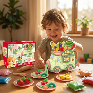 Juguetes Lucky: <span class=keywords><strong>Camión</strong></span> de Frutas, <span class=keywords><strong>Camión</strong></span> de <span class=keywords><strong>Helados</strong></span>, <span class=keywords><strong>Camión</strong></span> de Hamburguesas, <span class=keywords><strong>Camión</strong></span> de Comida, Set de Juguetes de Plastilina Mágica de Colores - Product Image 2